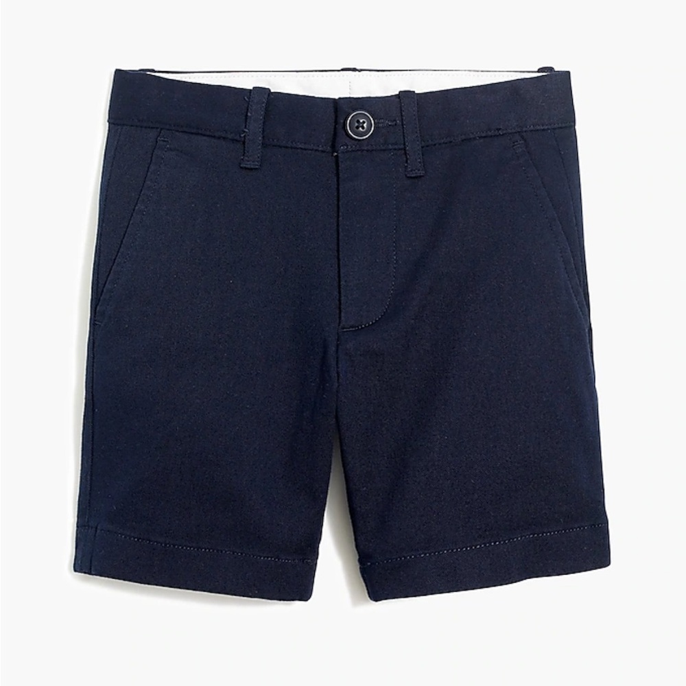 Crewcuts Boys' Gramercy flex chino short in navy, 4